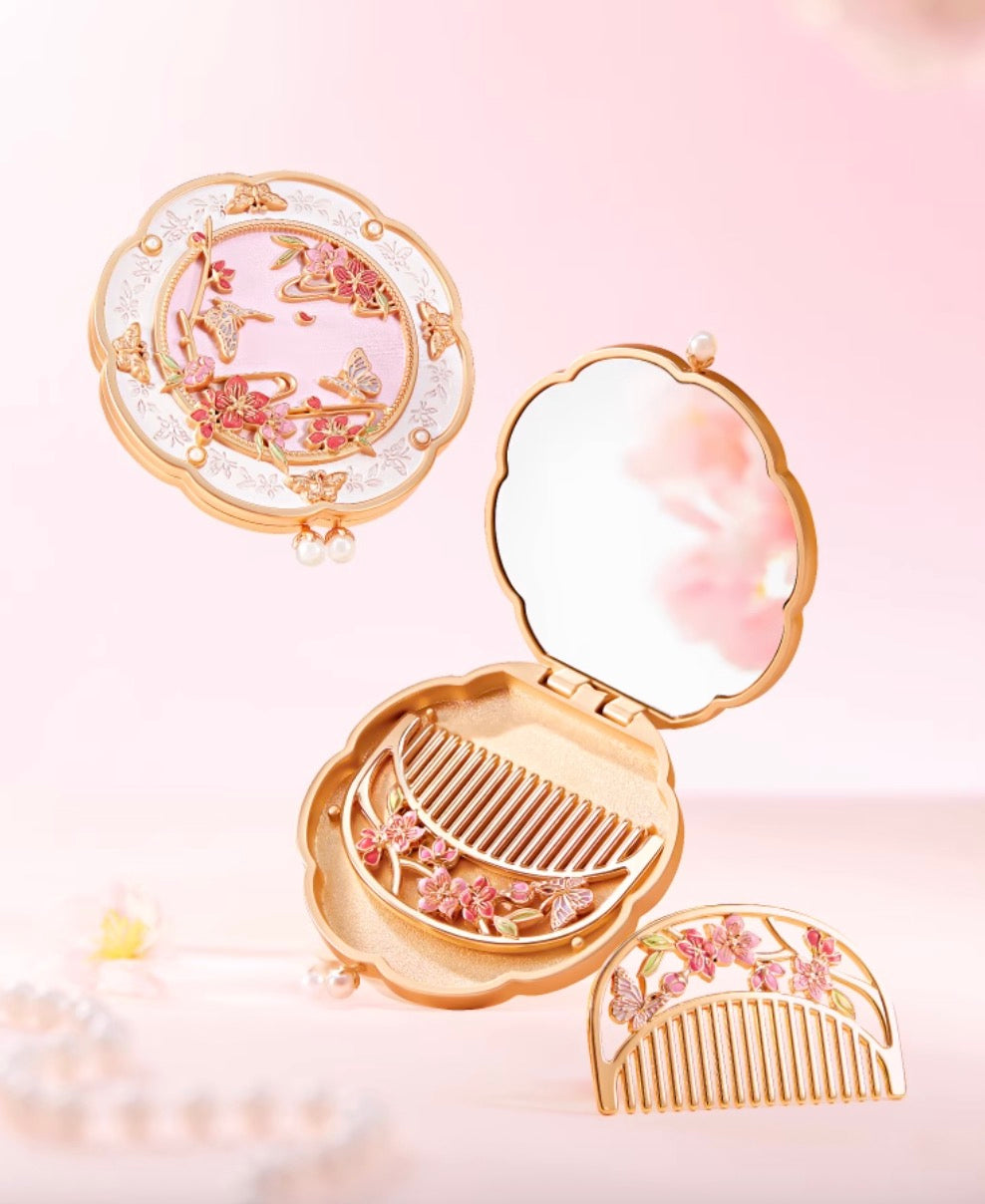 Springtime Radiance Mirror & Comb Gift Set