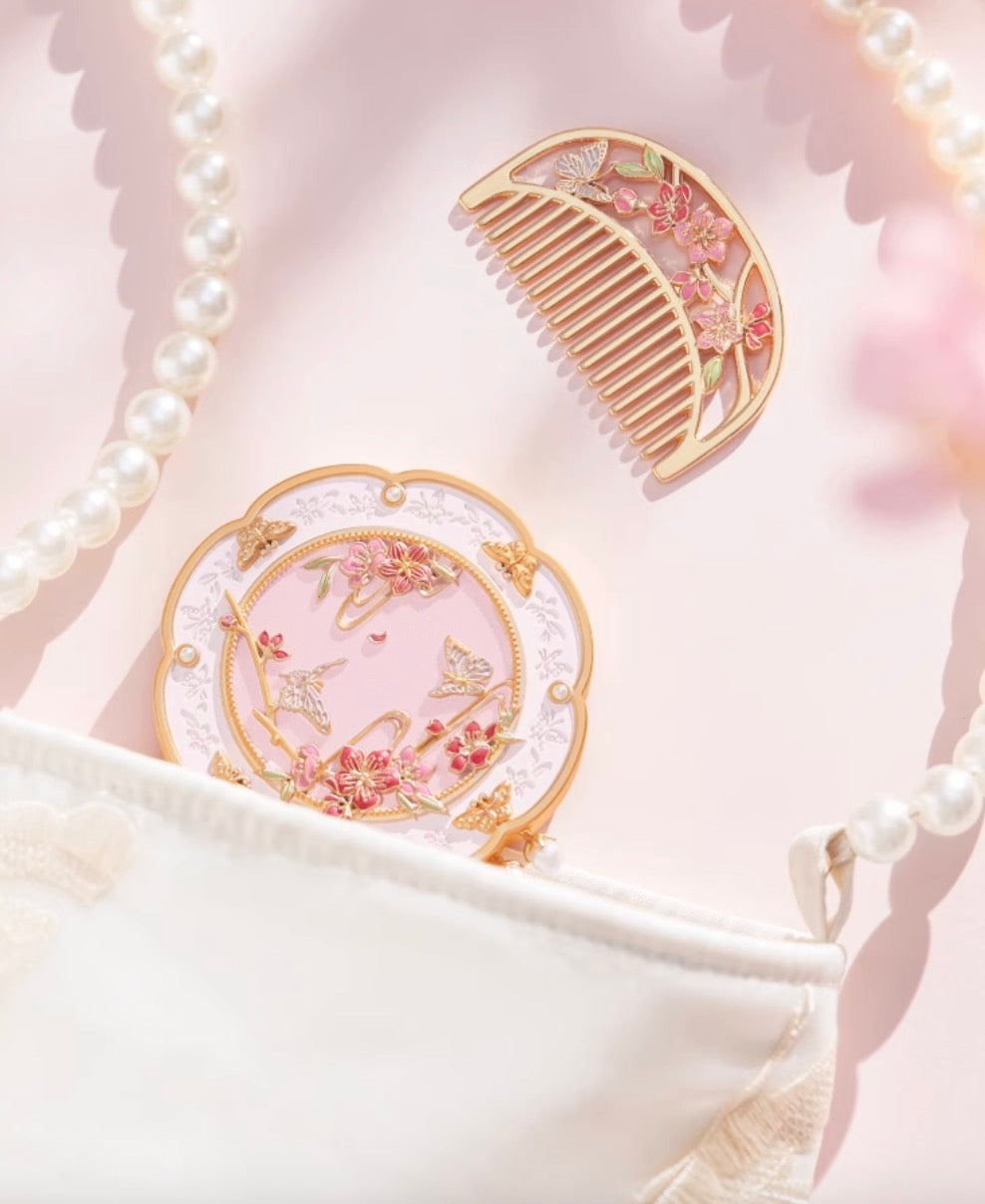 Springtime Radiance Mirror & Comb Gift Set