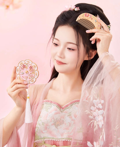 Springtime Radiance Mirror & Comb Gift Set