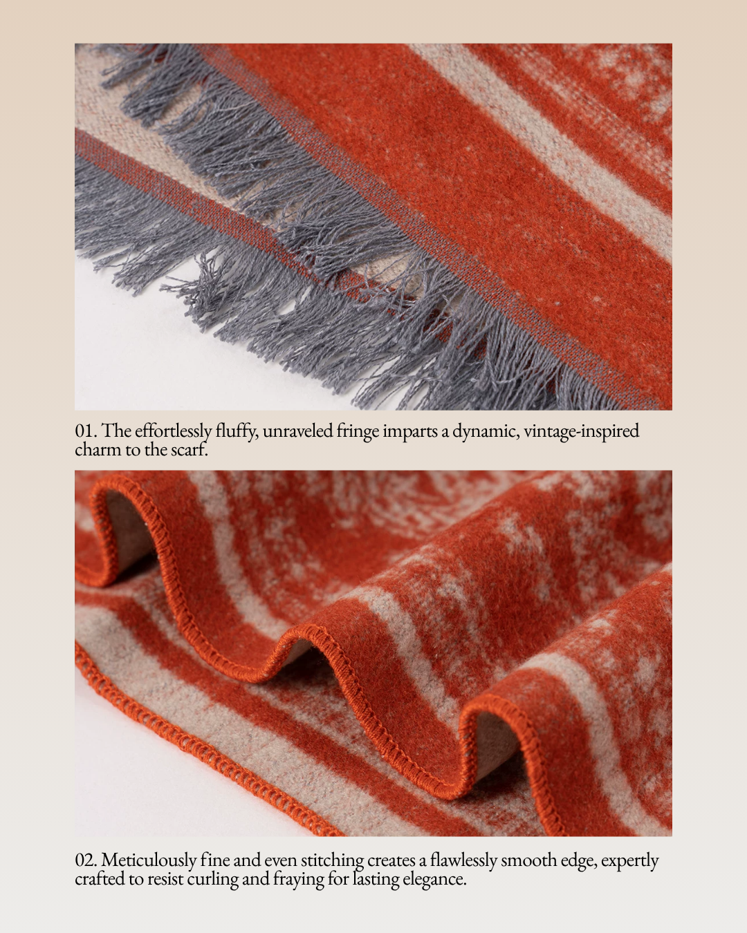 Serene Blossoms Brushed Silk Shawl / Scarf