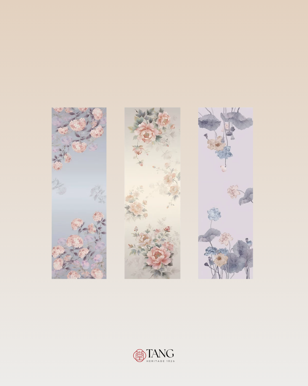 Silken Garden Printed Mulberry Silk Shawl / Scarf