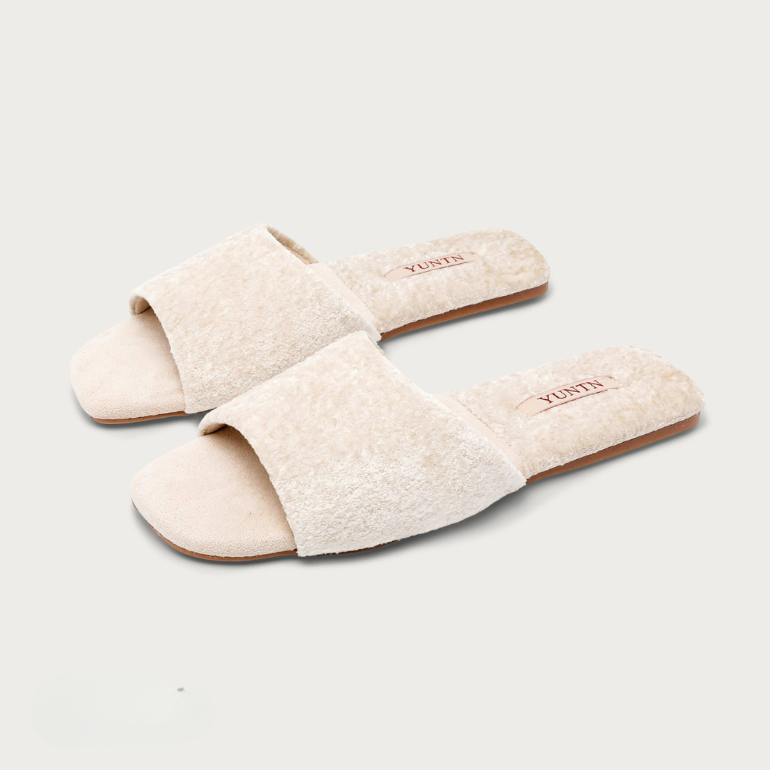 Snow Jewel Crystal Velvet House Indoor Slipper