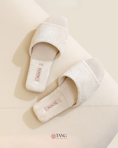 Snow Jewel Crystal Velvet House Indoor Slipper