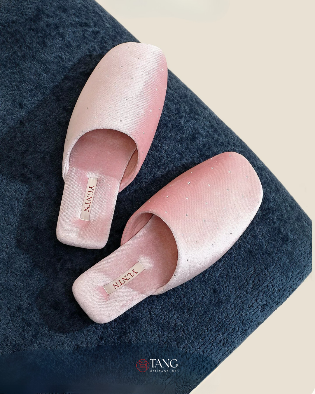 Stardust Velvet Rhinestone Women Indoor Slipper