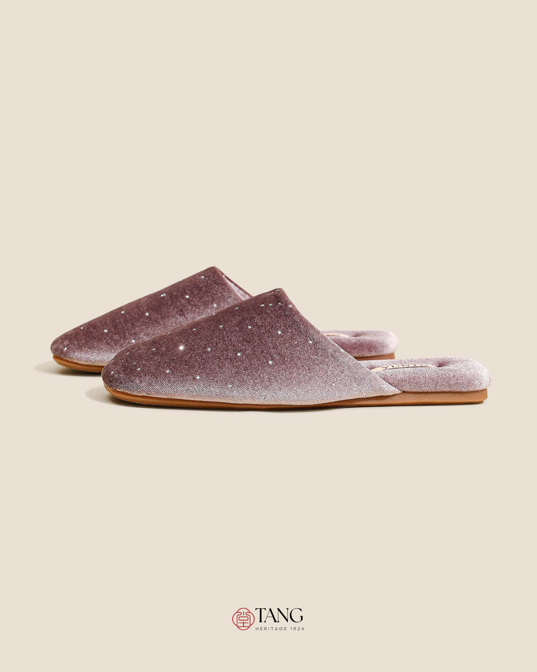 Stardust Velvet Rhinestone Women Indoor Slipper