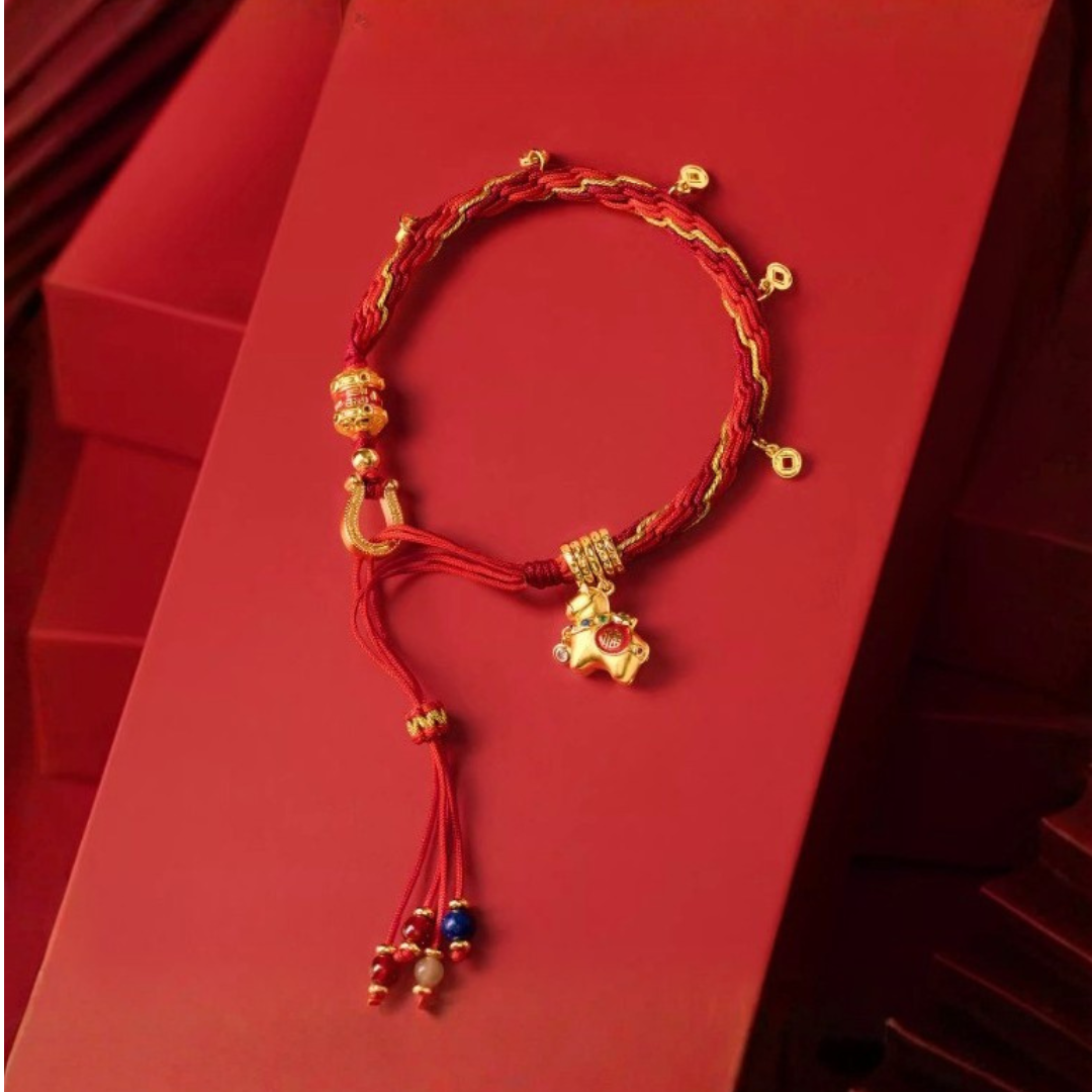 Blessing of Horse Red String Bracelet