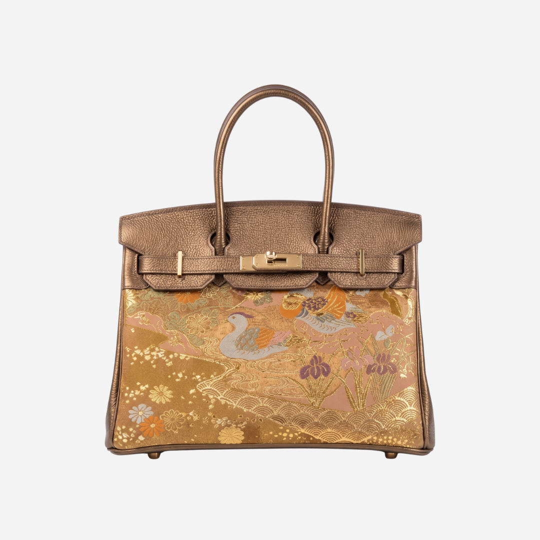 Tang Gold 30 Mandarin Duck Nishijin-ori Brocade Tote