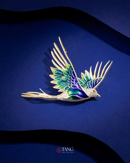 Spring Herald Swallow Brooch