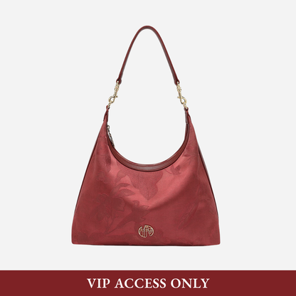 Tang Imperial 25 Cloud Silk Peony Hobo Bag