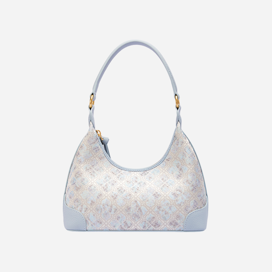 Tang Red 24 Silk Persimmon Brocade Shoulder Bag