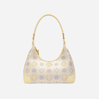 Tang Red 24 Silk Persimmon Brocade Shoulder Bag