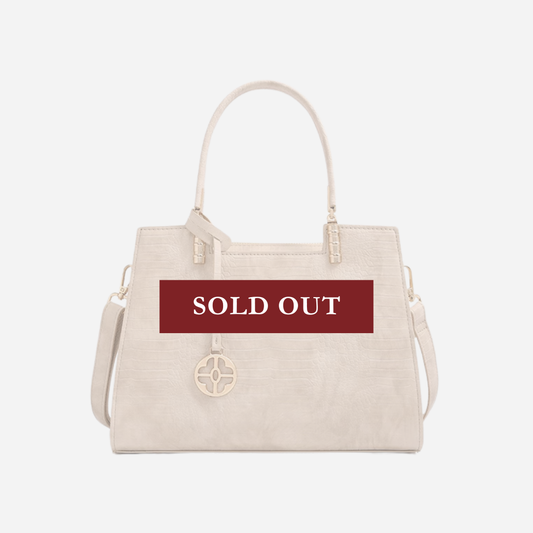 Tang Red 29 Almond Crocodile-Embossed Tote II