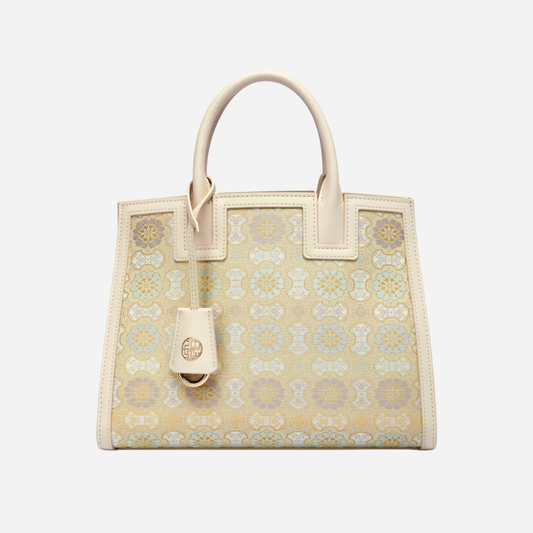 Tang Red 27 Ruyi Peony Song Brocade Tote