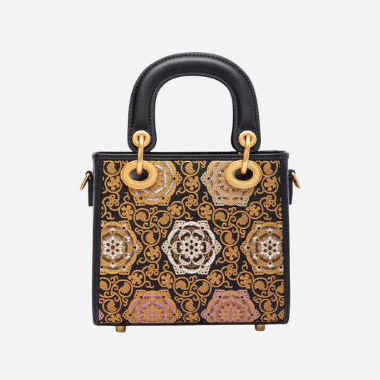 Tang Red 17 Baoxiang Blossom Song Brocade Bag