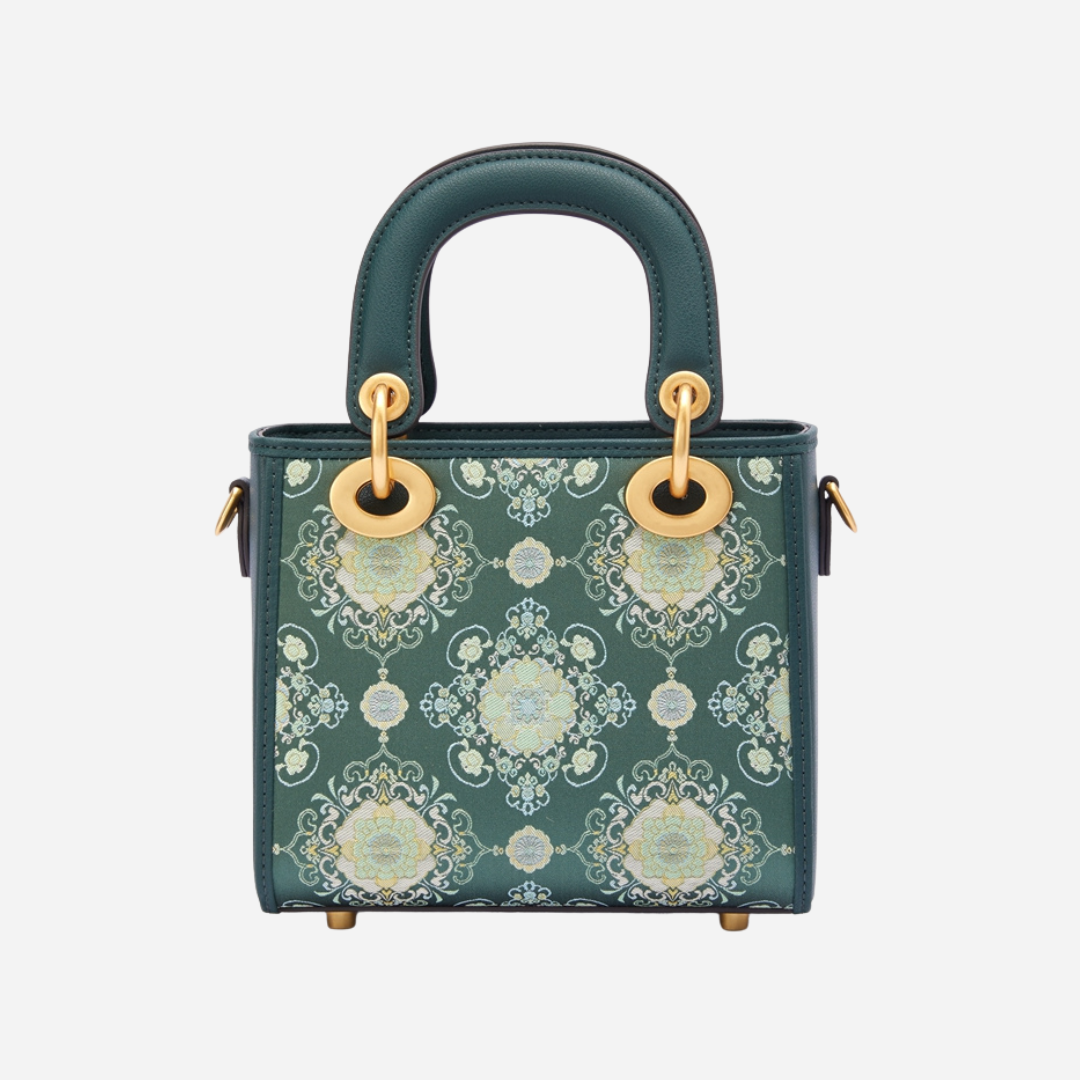 Tang Red 17 Blossom Shadow Shu Brocade Bag