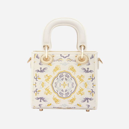Tang Red 17 Crane and Deer Song Brocade Bag