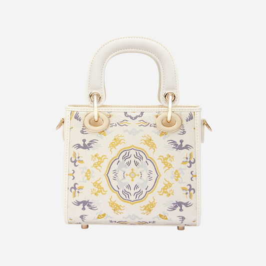 Tang Red 17 Crane and Deer Song Brocade Bag