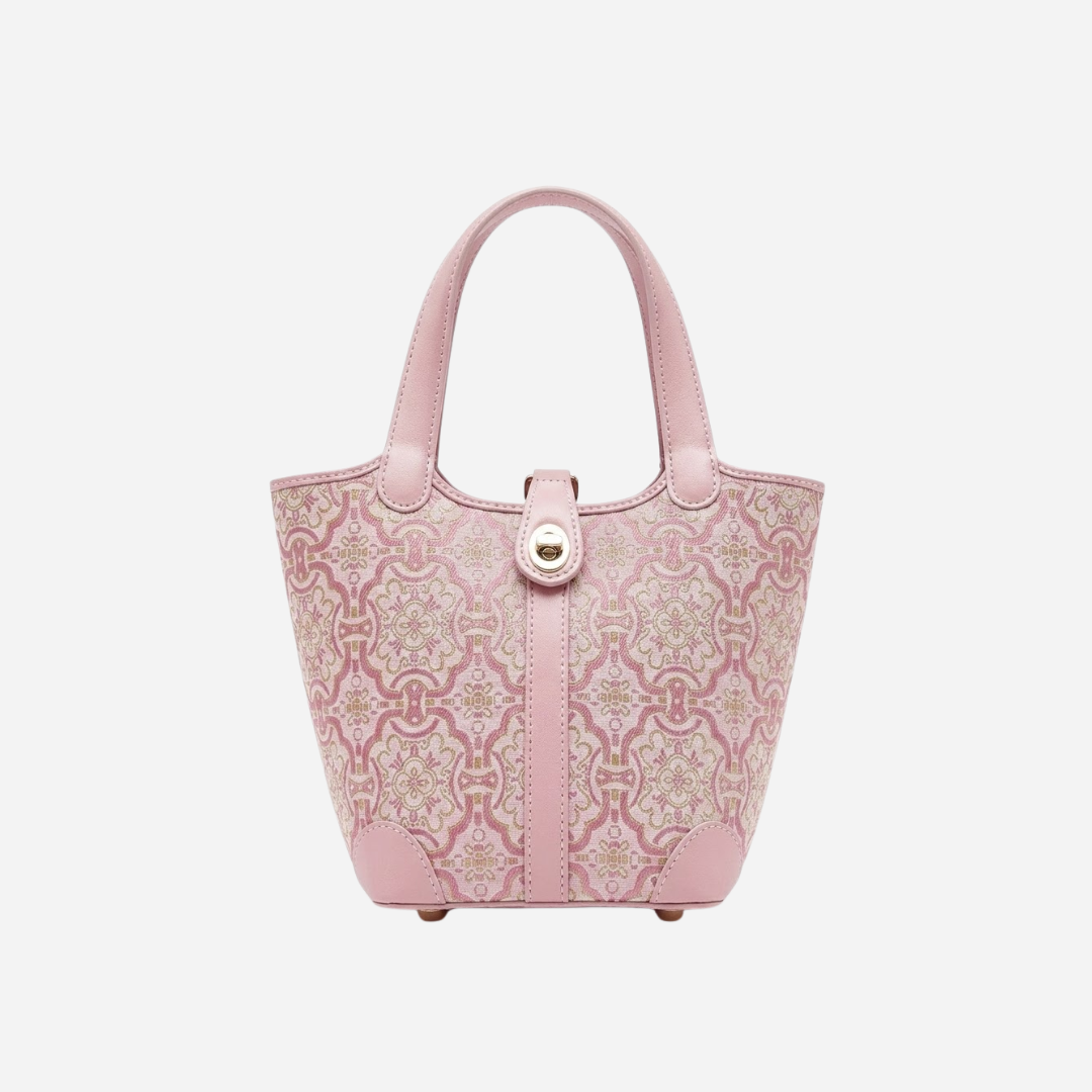 Tang Red 17 Dingsheng Blossom Song Brocade Bucket Bag