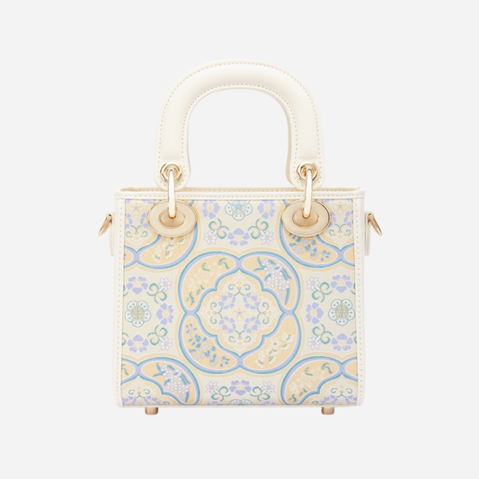 Tang Red 17 Four Friends of Flowers Song Brocade Bag