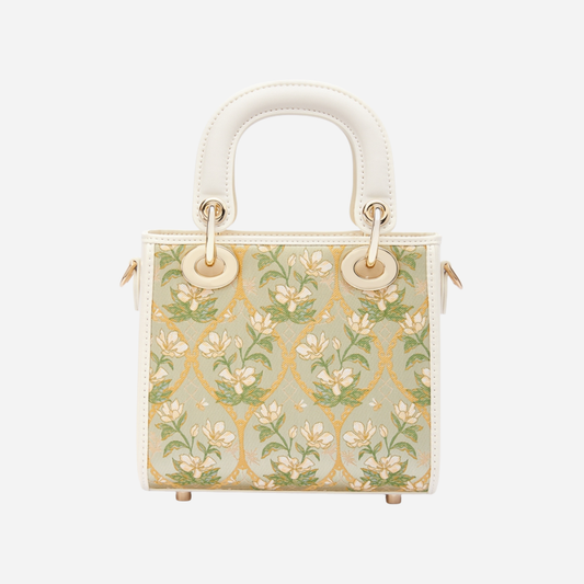 Tang Red 17 Magnolia Shadow Yun Brocade Bag