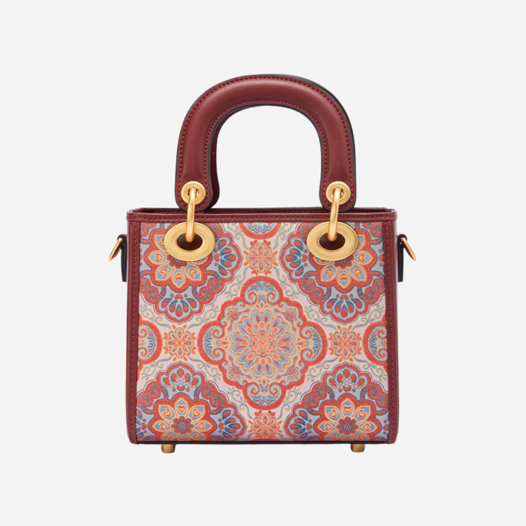 Tang Red 17 West Pavilion Song Brocade Bag