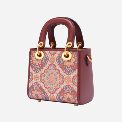 Tang Red 17 West Pavilion Song Brocade Bag