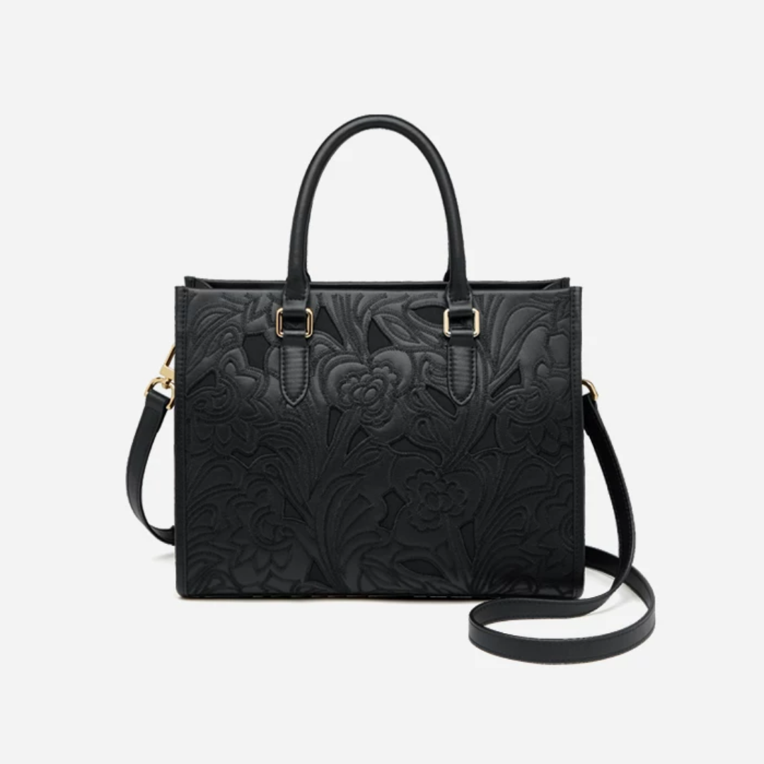 Tang Red 17 Peony Relief Tote