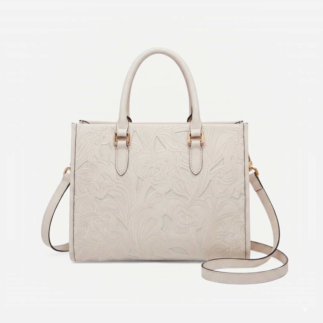 Tang Red 17 Peony Relief Tote