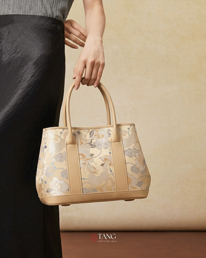 Tang Gold 30 Qilin Peony Song Brocade Tote