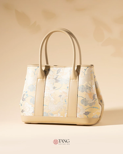 Tang Gold 30 Qilin Peony Song Brocade Tote