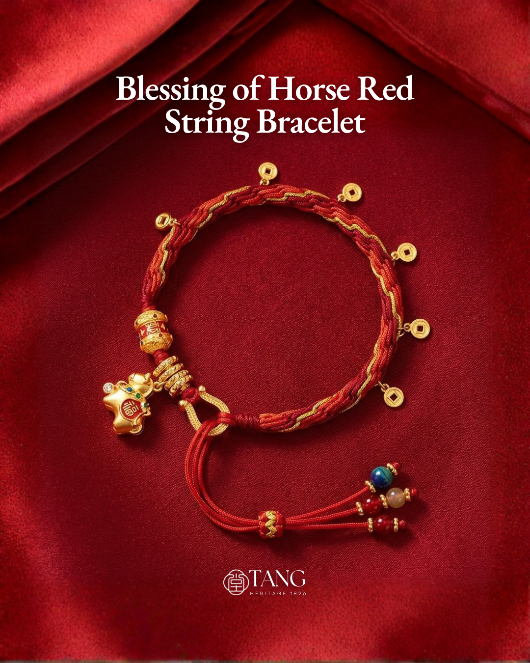 Blessing of Horse Red String Bracelet