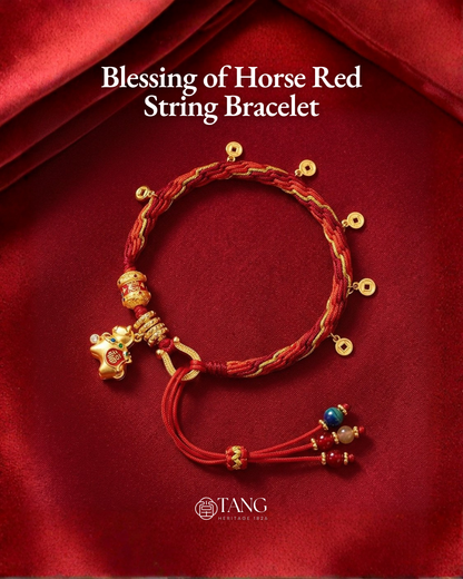 Blessing of Horse Red String Bracelet