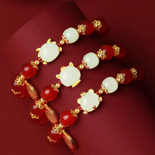 Blessing of Zodiac Red Agate Bracelet