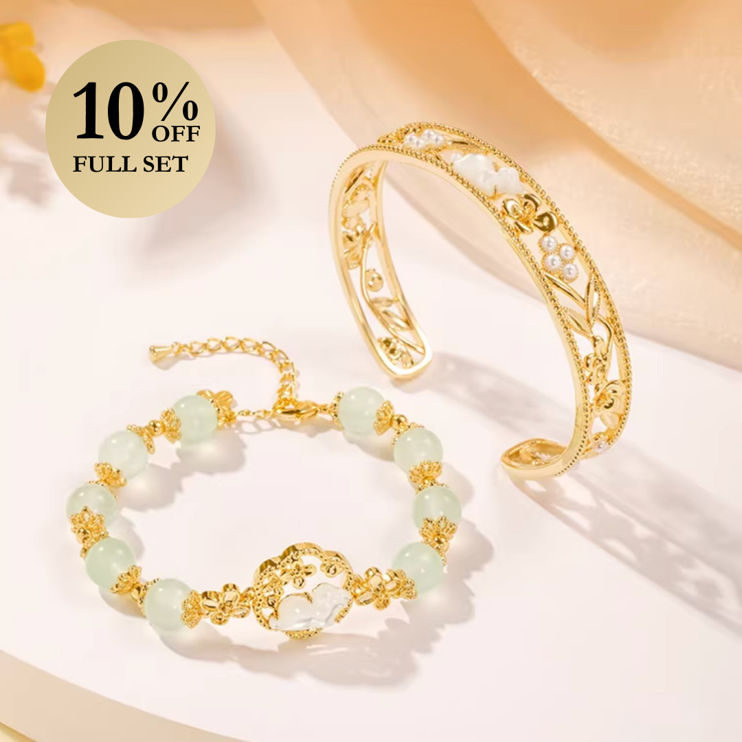 Legend of the Jade Rabbit Bracelet Set