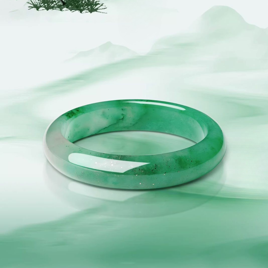 Mountain Mist African Jade Bangle