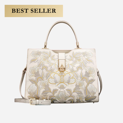 Tang Imperial 30 Embroidered Blossoms Tote