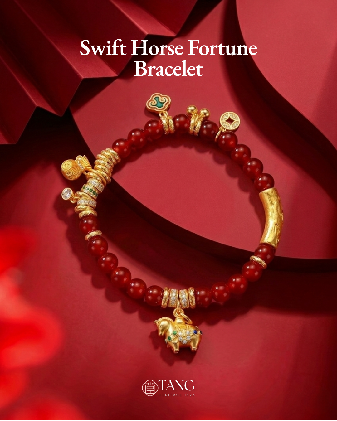 Blessing of Horse Red String Bracelet