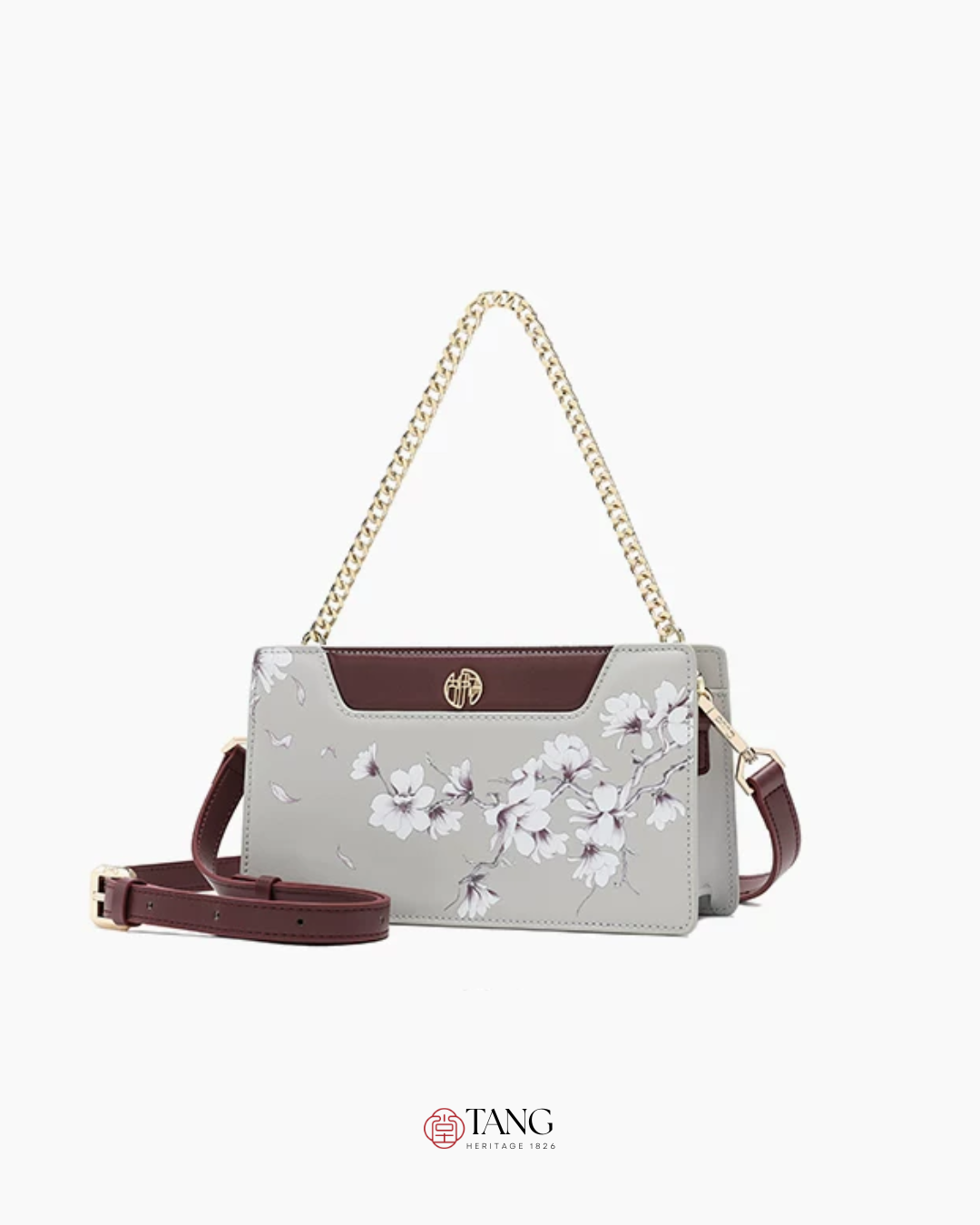 Tang Imperial 32 Ink Magnolia Clutch