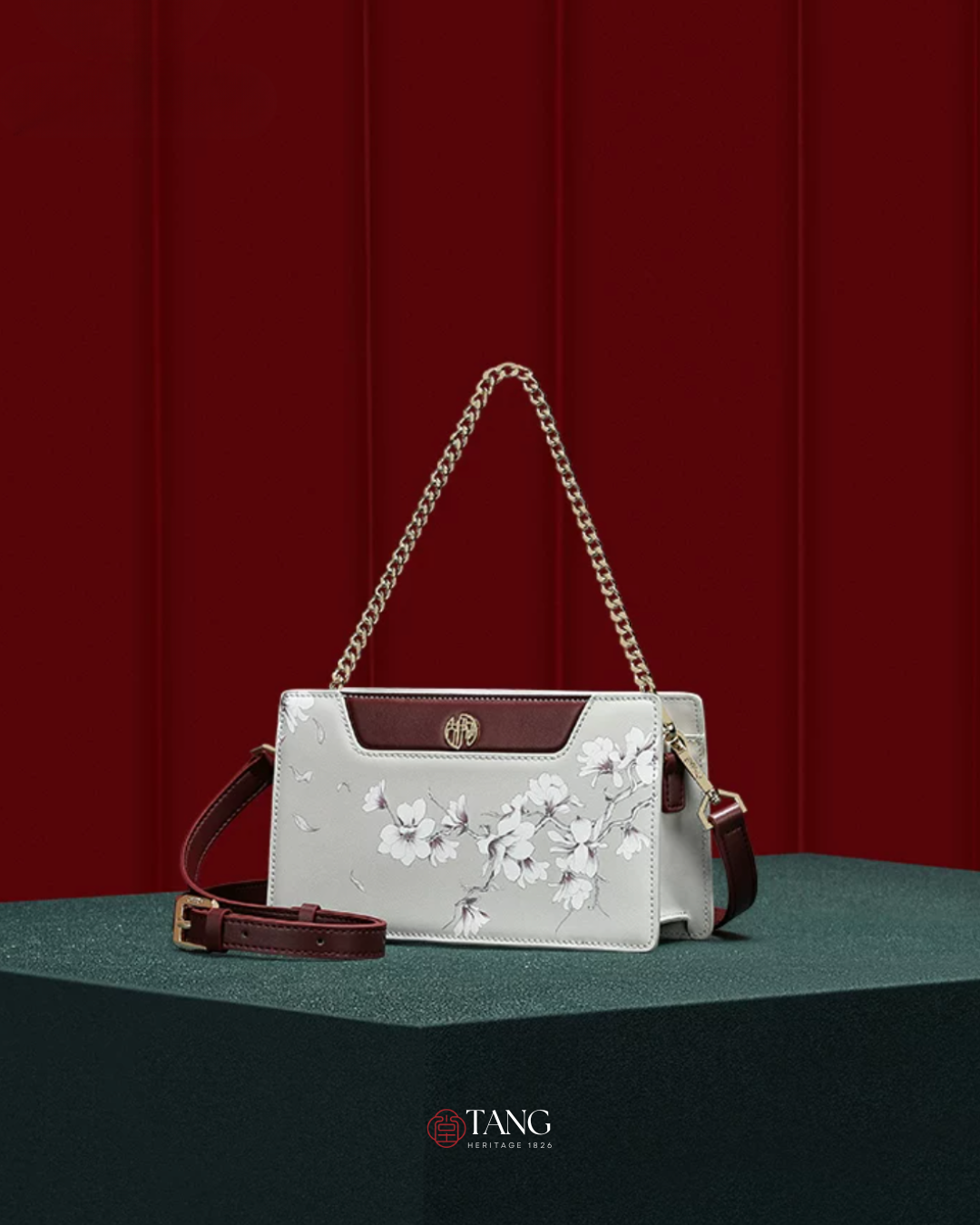Tang Imperial 32 Ink Magnolia Clutch
