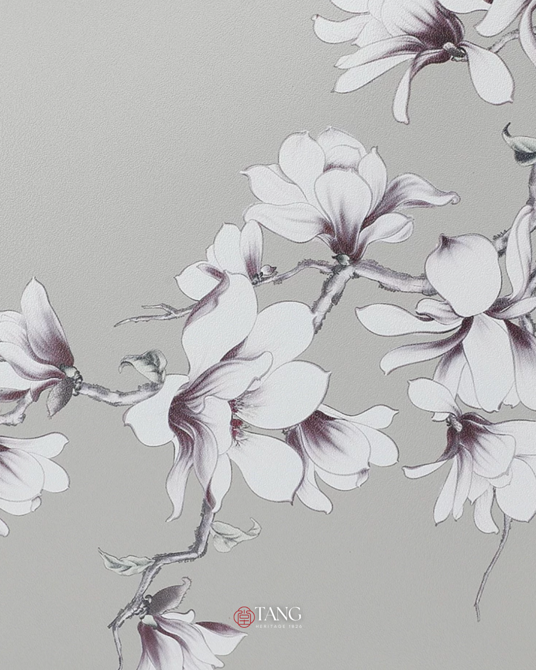 Tang Imperial 32 Ink Magnolia Clutch