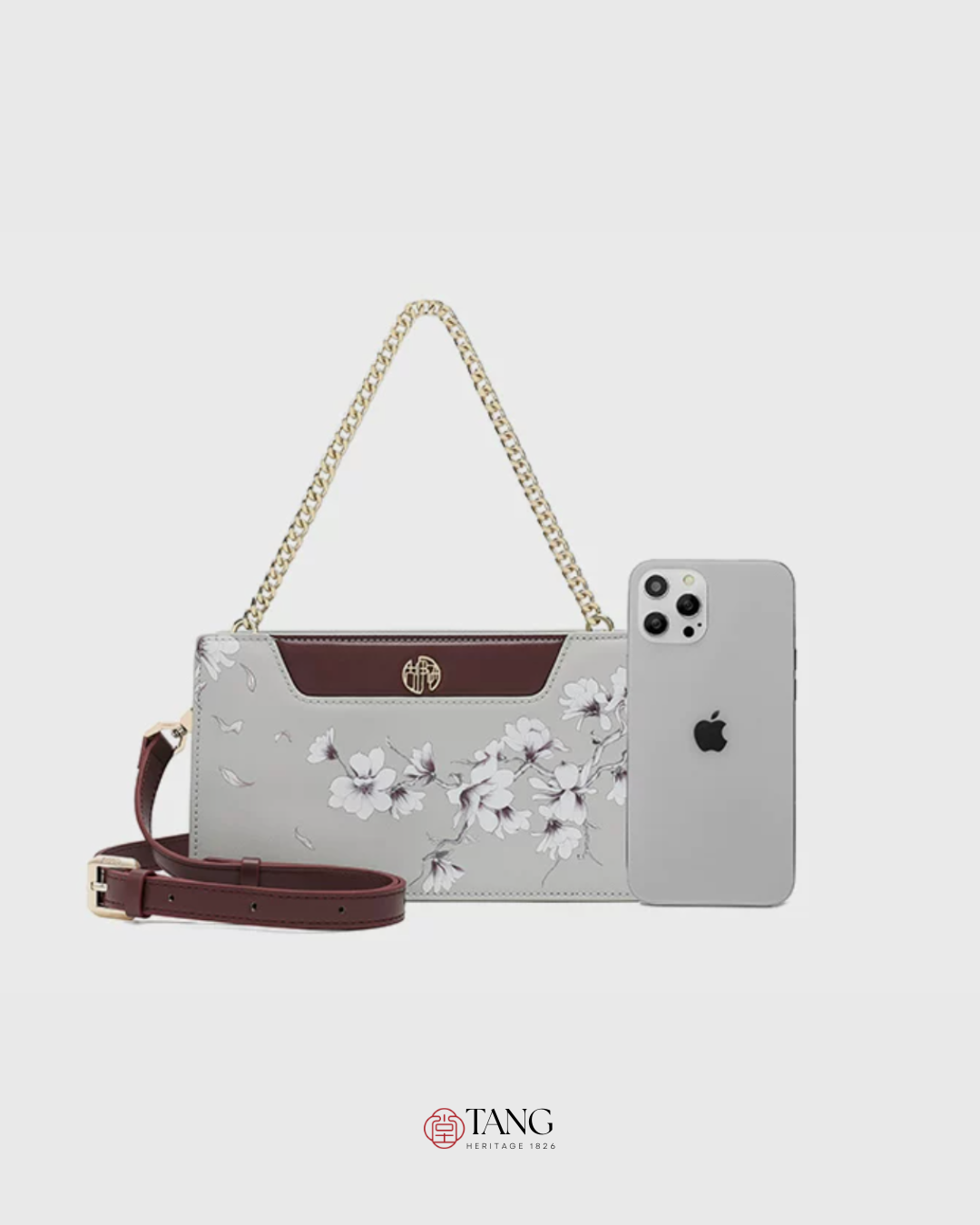 Tang Imperial 32 Ink Magnolia Clutch