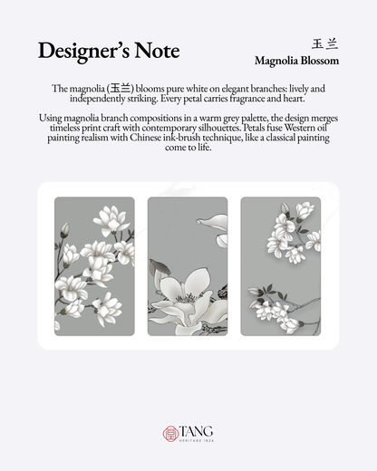 Tang Imperial 32 Ink Magnolia Clutch