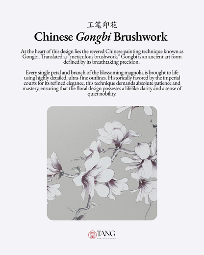 Tang Imperial 32 Ink Magnolia Clutch