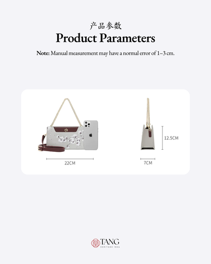 Tang Imperial 32 Ink Magnolia Clutch