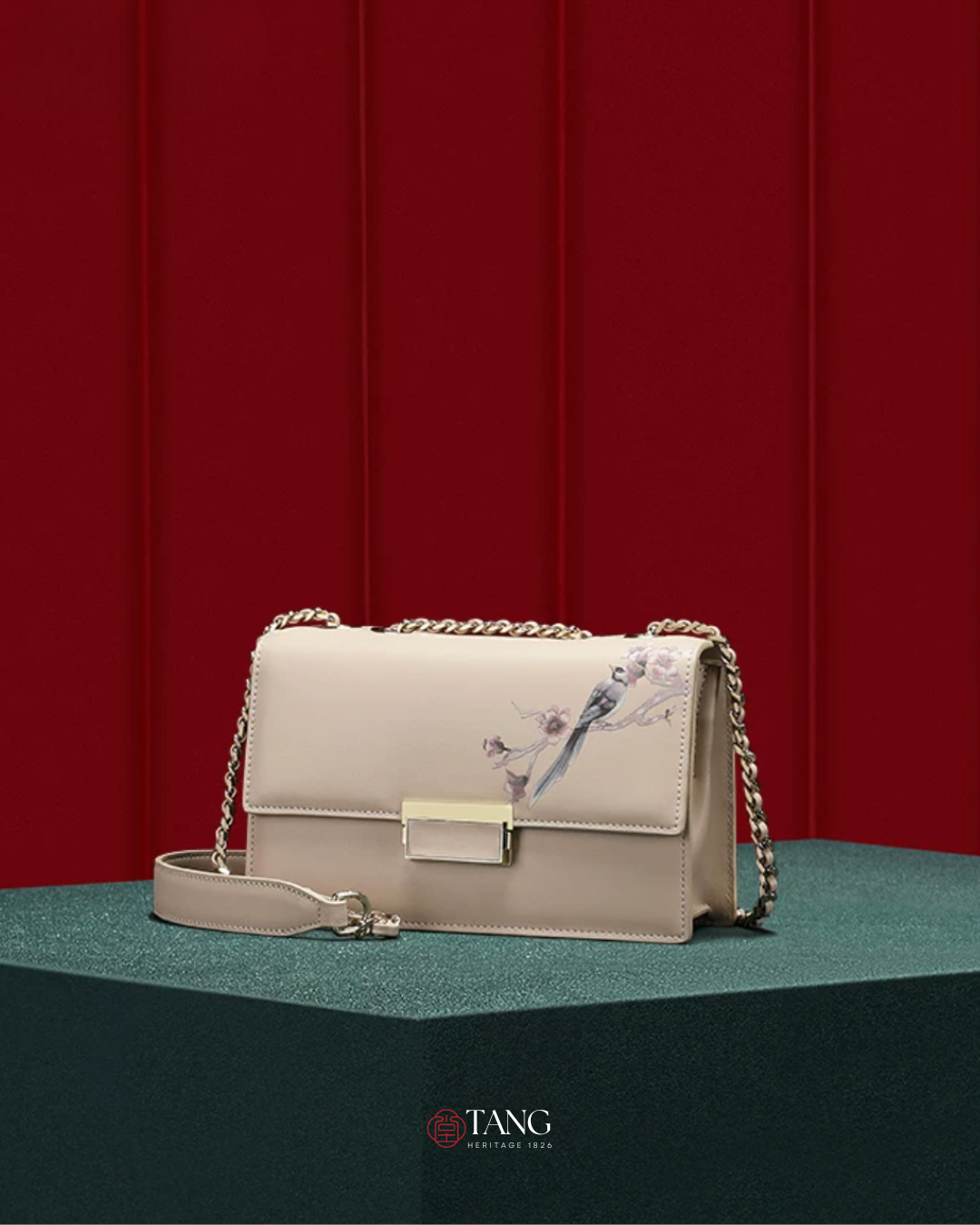 Tang Imperial 22 Ink Magpie Crossbody Bag