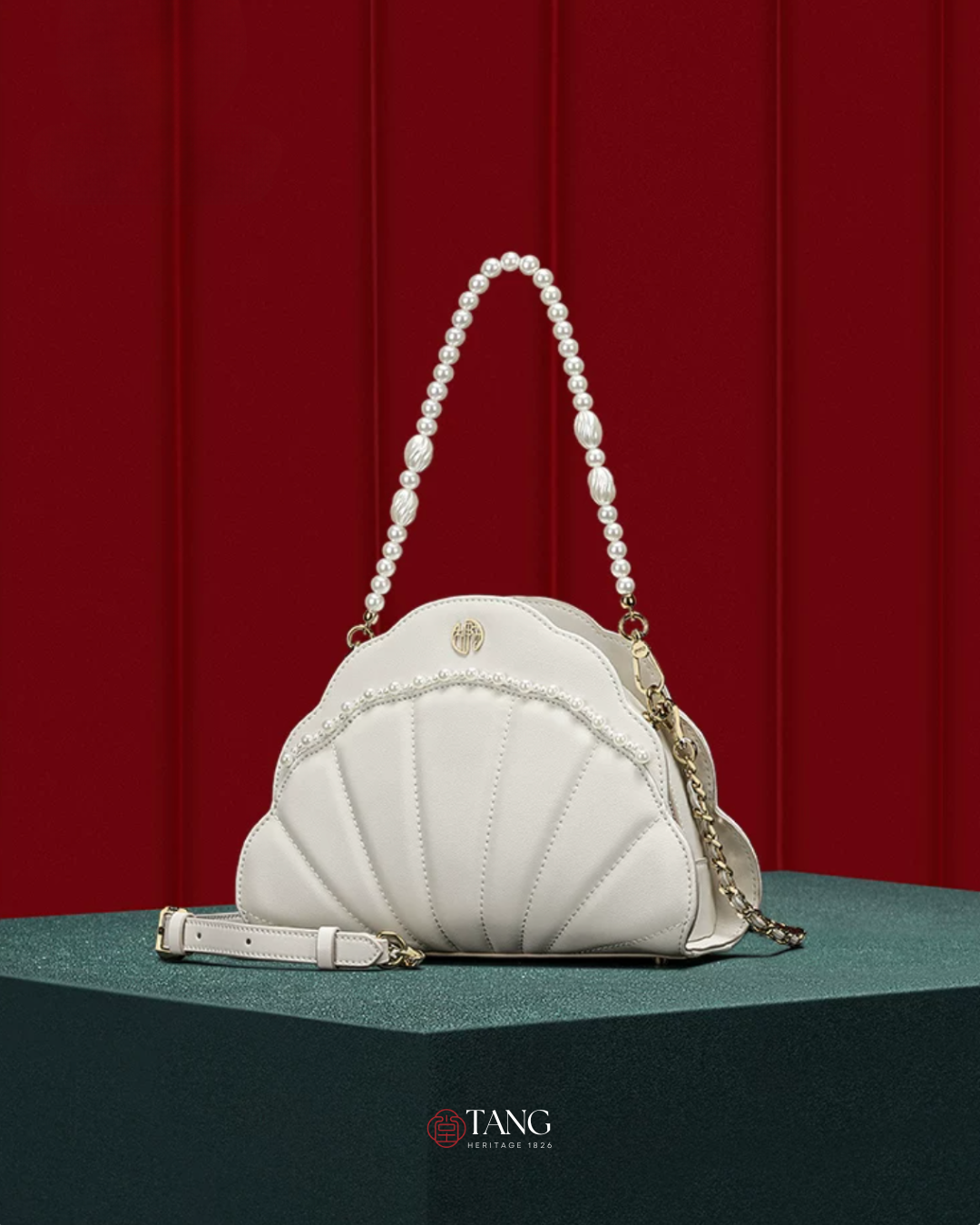 Tang Imperial 25 Pearl Fan Shoulder Bag