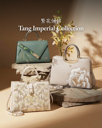 Tang Imperial 25 Embroidered Bamboo Sonata Tote