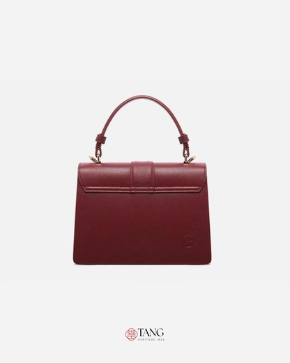 Tang Red 22 Embroidered Peony Garden Crossbody Bag