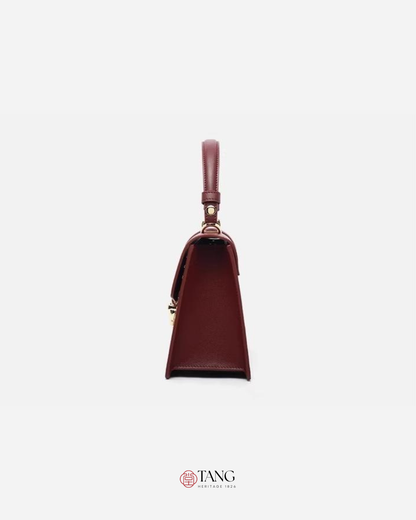 Tang Red 22 Embroidered Peony Garden Crossbody Bag