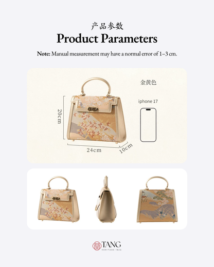 Tang Gold 24 Four Seasons Brocade Tote